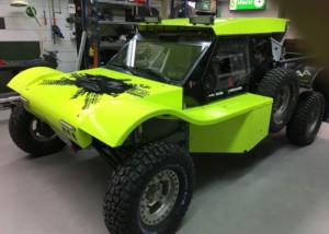 Racing buggy with composite panels