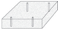 structural foam core with perforations