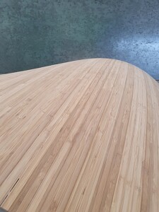 curved bamboo panel